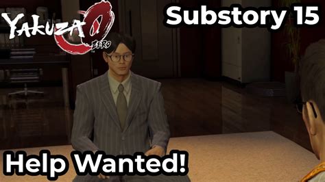 help wanted again yakuza 0|yakuza 0 interview substory.